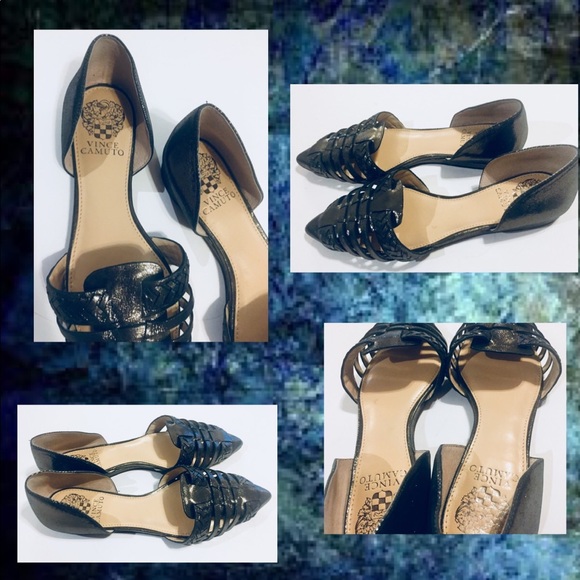 Vince Camuto Hadria Woven Metallic Slide Shoe - Picture 5 of 8